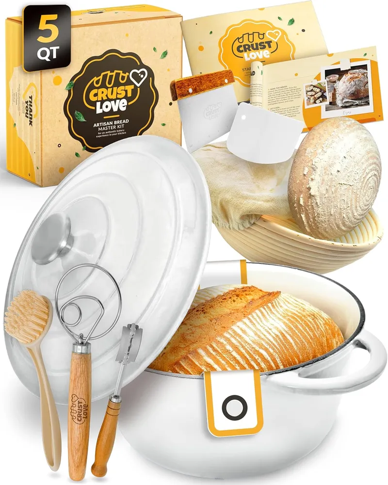 Crustlove 5QT Enameled Cast Iron Bread Oven