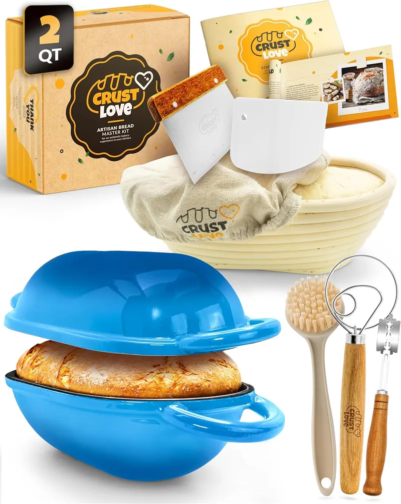 Crustlove Enameled Loaf Pan for Bread Baking